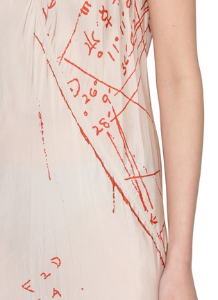  - RICK OWENS  - Scribble Print Slip Dress