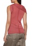 Back View - Click To Enlarge - RICK OWENS  - Sleeveless Asymmetrical Twisted Cashmere Top