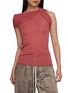 Main View - Click To Enlarge - RICK OWENS  - Sleeveless Asymmetrical Twisted Cashmere Top