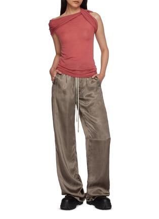 Figure View - Click To Enlarge - RICK OWENS  - Sleeveless Asymmetrical Twisted Cashmere Top