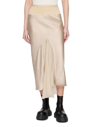 Main View - Click To Enlarge - RICK OWENS  - Bias Cut Midi Skirt