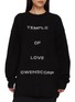 Main View - Click To Enlarge - RICK OWENS  - Temple Of Love Logo Crewneck Knit Top