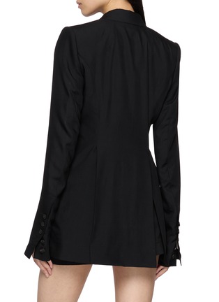 Back View - Click To Enlarge - RICK OWENS  - Extreme Soft Wool Gabardine Blazer