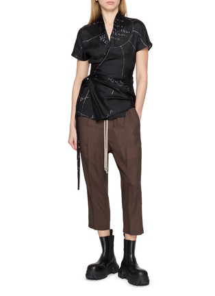 Figure View - Click To Enlarge - RICK OWENS  - Drop Crotch Pants