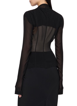 Back View - Click To Enlarge - RICK OWENS  - Hollywood Belted Jacket