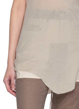  - RICK OWENS  - Curved Hem Tank Top