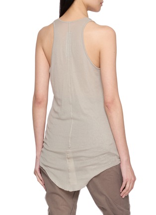 Back View - Click To Enlarge - RICK OWENS  - Curved Hem Tank Top