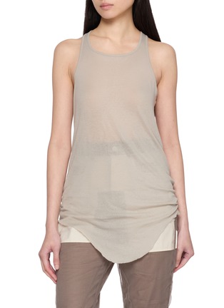 Main View - Click To Enlarge - RICK OWENS  - Curved Hem Tank Top