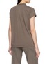 Back View - Click To Enlarge - RICK OWENS  - Short Sleeve Panelled Mock Neck Top
