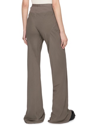Back View - Click To Enlarge - RICK OWENS  - Bias Ribbed Waistband Silk Pants