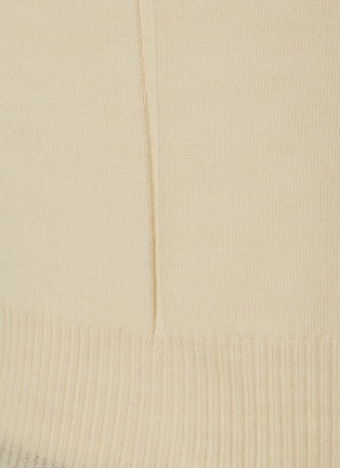  - RICK OWENS  - Cutout Neck Fitted Wool Knit Top
