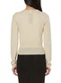 Back View - Click To Enlarge - RICK OWENS  - Cutout Neck Fitted Wool Knit Top