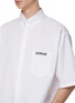  - BALENCIAGA - Logo Embroidered Regenerative Cotton Poplin Shirt