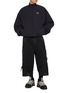Figure View - Click To Enlarge - BALENCIAGA - Ripstop Wide Leg Cropped Cotton Cargo Pants