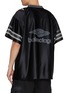 Back View - Click To Enlarge - BALENCIAGA - Shiny American Football Jersey T-Shirt