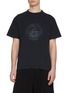 BALENCIAGA Crest Logo Print Cotton Jersey T-Shirt