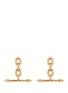 Main View - Click To Enlarge - ELA STONE - 'Rocca' chain link arrow earrings