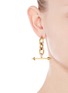 Figure View - Click To Enlarge - ELA STONE - 'Rocca' chain link arrow earrings
