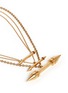 Detail View - Click To Enlarge - ELA STONE - 'Rocca' arrow spike tier necklace