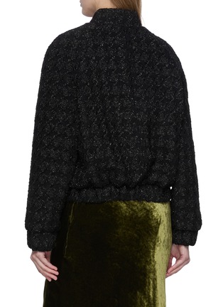 Back View - Click To Enlarge - THE LAURENT - Tweed Bomber Jacket