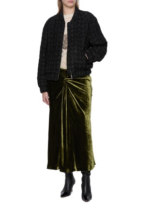 Figure View - Click To Enlarge - THE LAURENT - Tweed Bomber Jacket