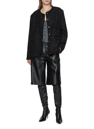 Figure View - Click To Enlarge - THE LAURENT - Sequin Tweed Jacket