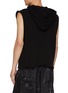 Back View - Click To Enlarge - RICK OWENS  - Sleeveless Heavyweight Cotton Hoodie