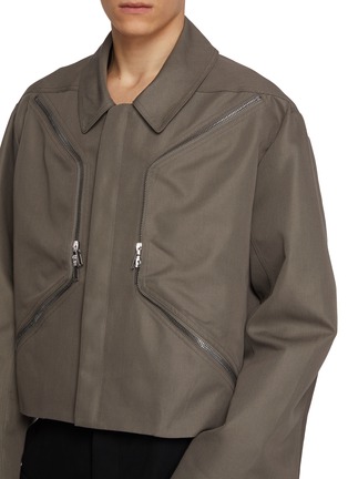  - RICK OWENS  - Heizer Hexa Zip Pocket Cordura Canvas Jacket