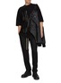 Figure View - Click To Enlarge - RICK OWENS  - Straight Leg Elasticated Drawstring Wool Pants