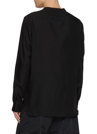 Back View - Click To Enlarge - RICK OWENS  - Larry Fogpocket Wool Shirt