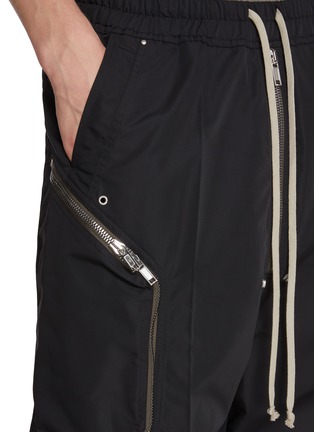  - RICK OWENS  - Heizer Bela Drawstring Waist Zipped Shorts