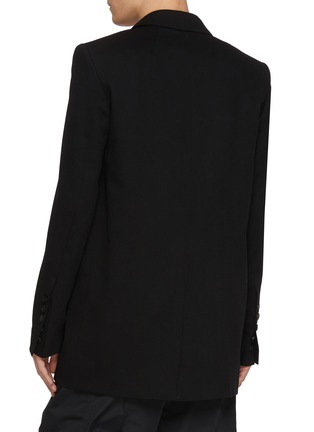 Back View - Click To Enlarge - RICK OWENS  - High Twist Wool Tailored Blazer