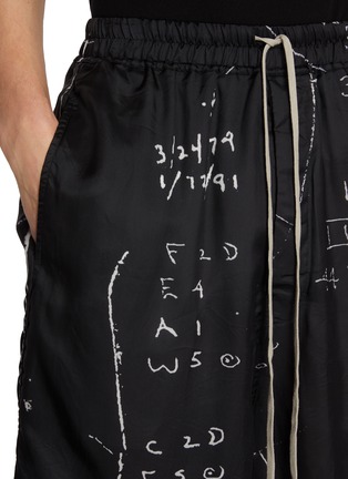  - RICK OWENS  - Astrology Print Elasticated Drawstring Waistband Shorts