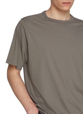  - RICK OWENS  - Brad Back Seam Cotton T-Shirt