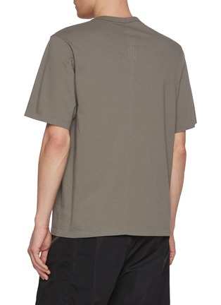 Back View - Click To Enlarge - RICK OWENS  - Brad Back Seam Cotton T-Shirt