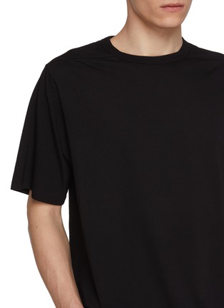  - RICK OWENS  - Brad Back Seam Cotton T-Shirt