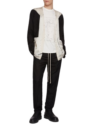 Figure View - Click To Enlarge - RICK OWENS  - Cupro Astrology Printed Larry Shirt