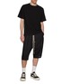 Figure View - Click To Enlarge - RICK OWENS  - Bela Pods Exposed Zip Leather Shorts