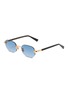 GAST Rimless Gradient Lenses Stainless Steel Sunglasses