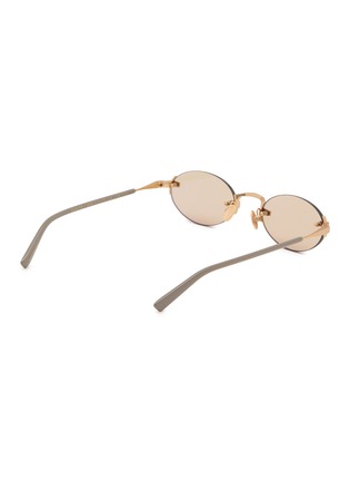 Figure View - Click To Enlarge - GAST - Rimless Stainless Steel Oval Sunglasses
