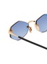 Detail View - Click To Enlarge - GAST - Rimless Stainless Steel Sunglasses