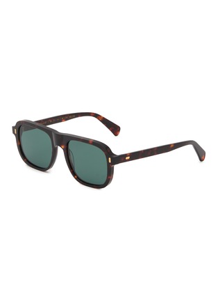 Main View - Click To Enlarge - GAST - Havana Acetate Square Sunglasses