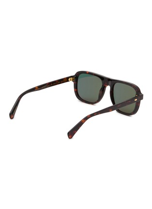 Figure View - Click To Enlarge - GAST - Havana Acetate Square Sunglasses