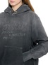  - MAISON MARGIELA - Embroidered Logo Faded Hoodie