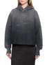 Main View - Click To Enlarge - MAISON MARGIELA - Embroidered Logo Faded Hoodie