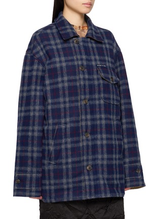 Detail View - Click To Enlarge - MAISON MARGIELA - Reversible Double Breasted Cotton Twill Jacket