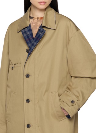  - MAISON MARGIELA - Reversible Double Breasted Cotton Twill Jacket