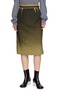 MAISON MARGIELA Degradé Chequered Wool Blend Pencil Skirt