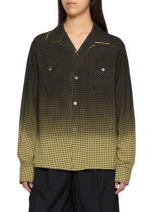 Main View - Click To Enlarge - MAISON MARGIELA - Gradient Check Shirt