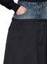  - MAISON MARGIELA - Hybrid Panelled Cotton Denim Nylon Flare Skirt